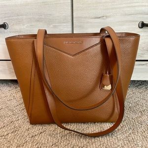 NWT MICHAEL KORS ‘WHITNEY’ SMALL LEATHER TOTE BAG
